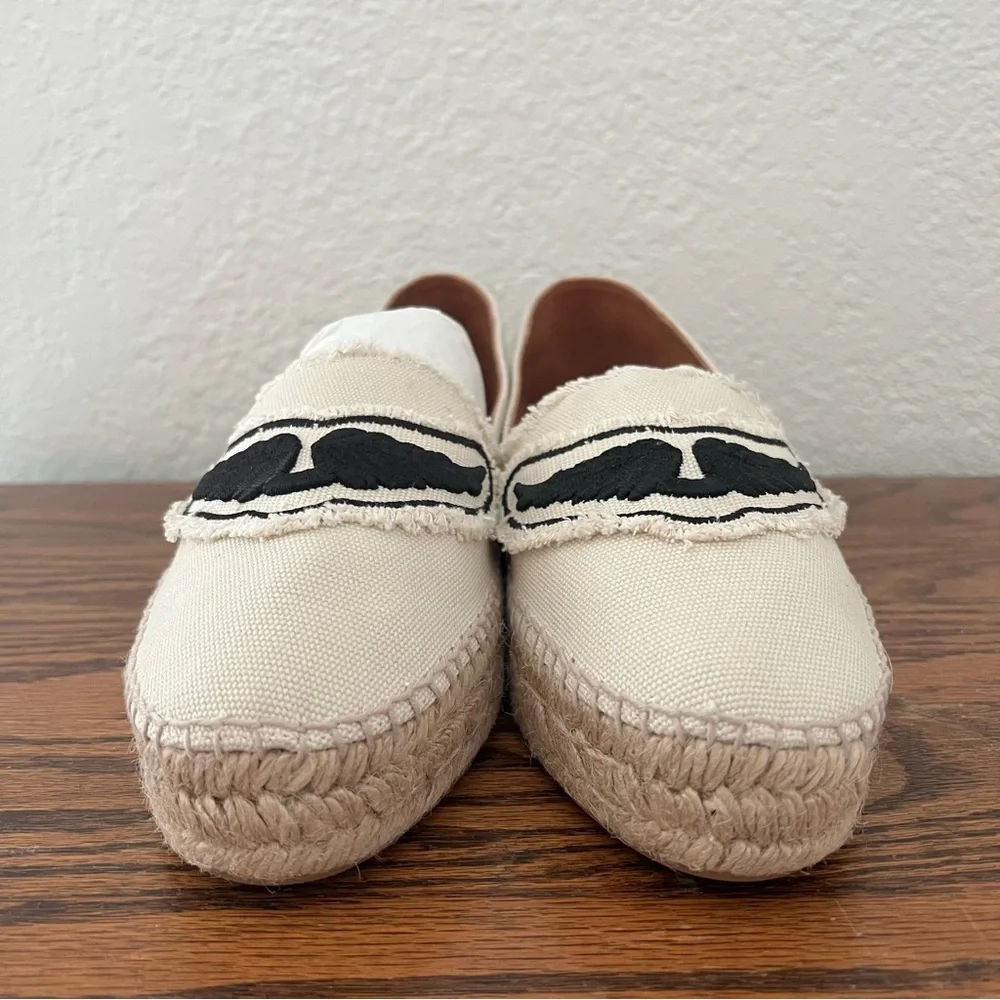 Zadig & Voltaire Canvas Espadrilles Off White Cotton Canvas Wings Size 40